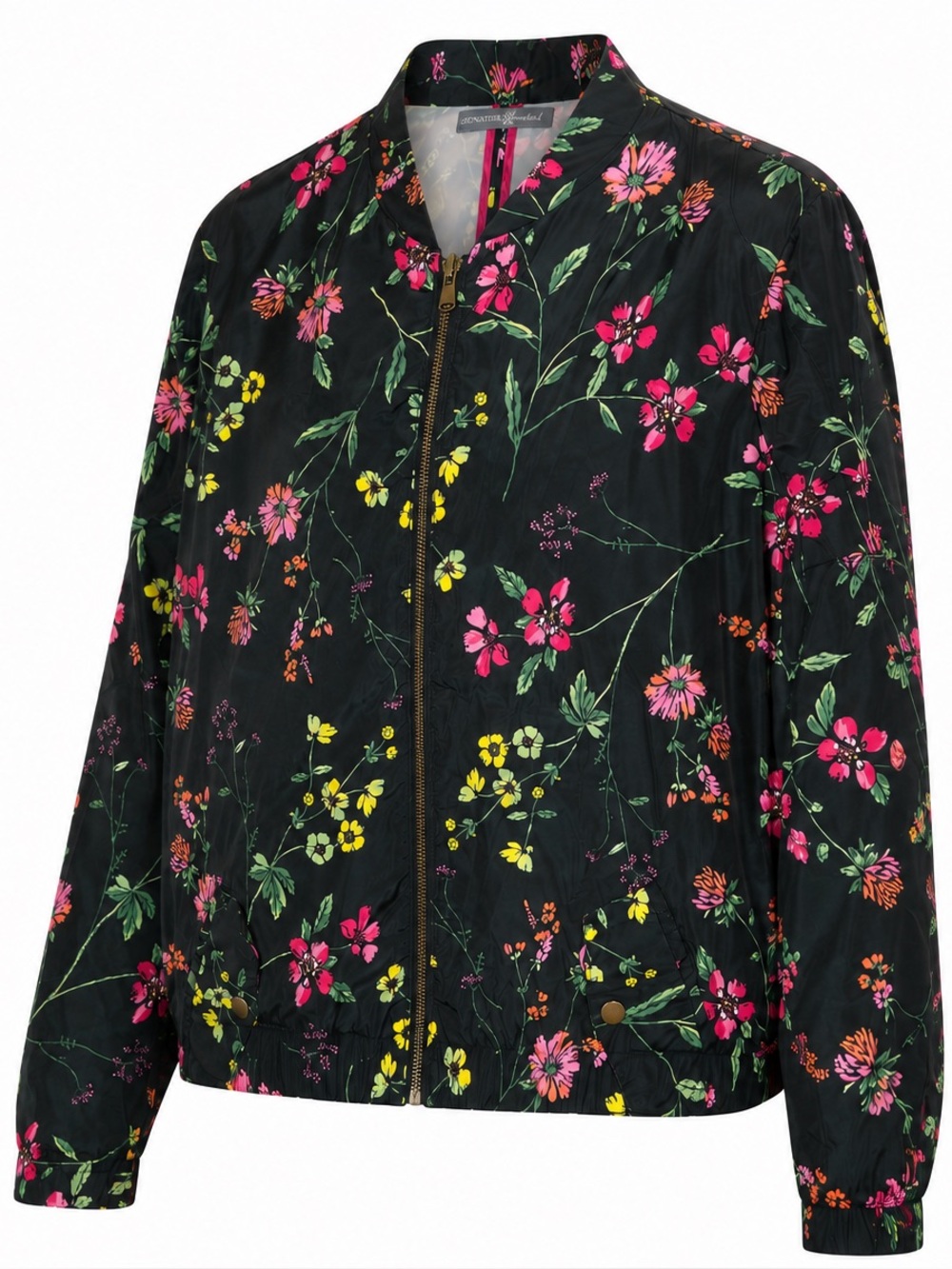 Signature Weekend Floral Windbreaker Rain Jacket Womens SZ XL Allover Botanical